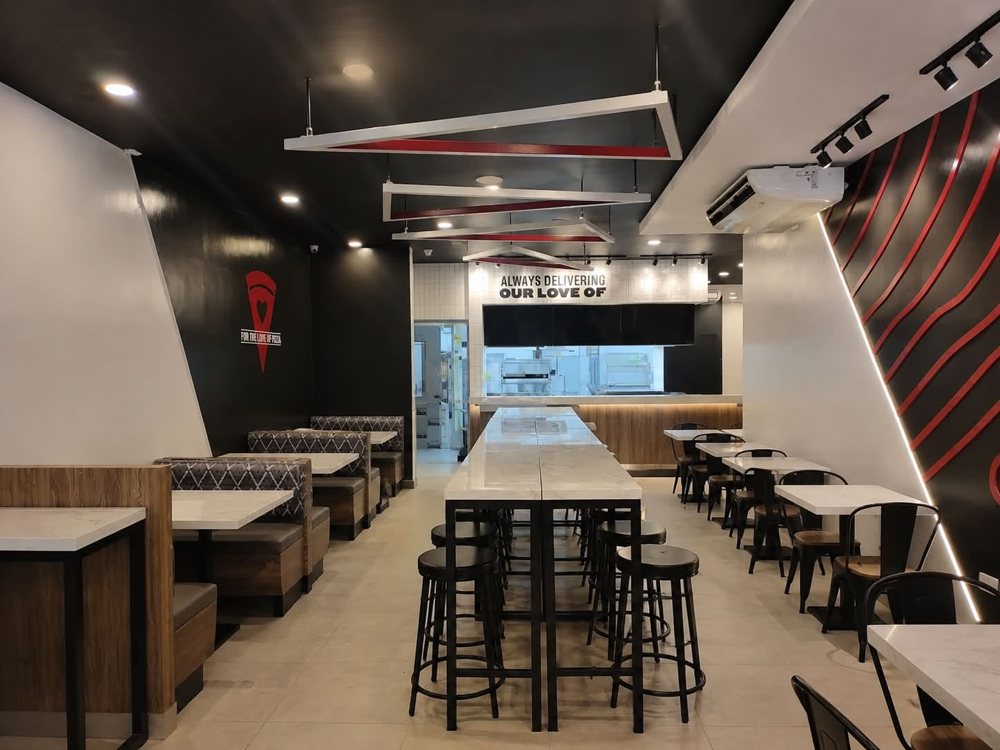Completed restaurant interior fit-out