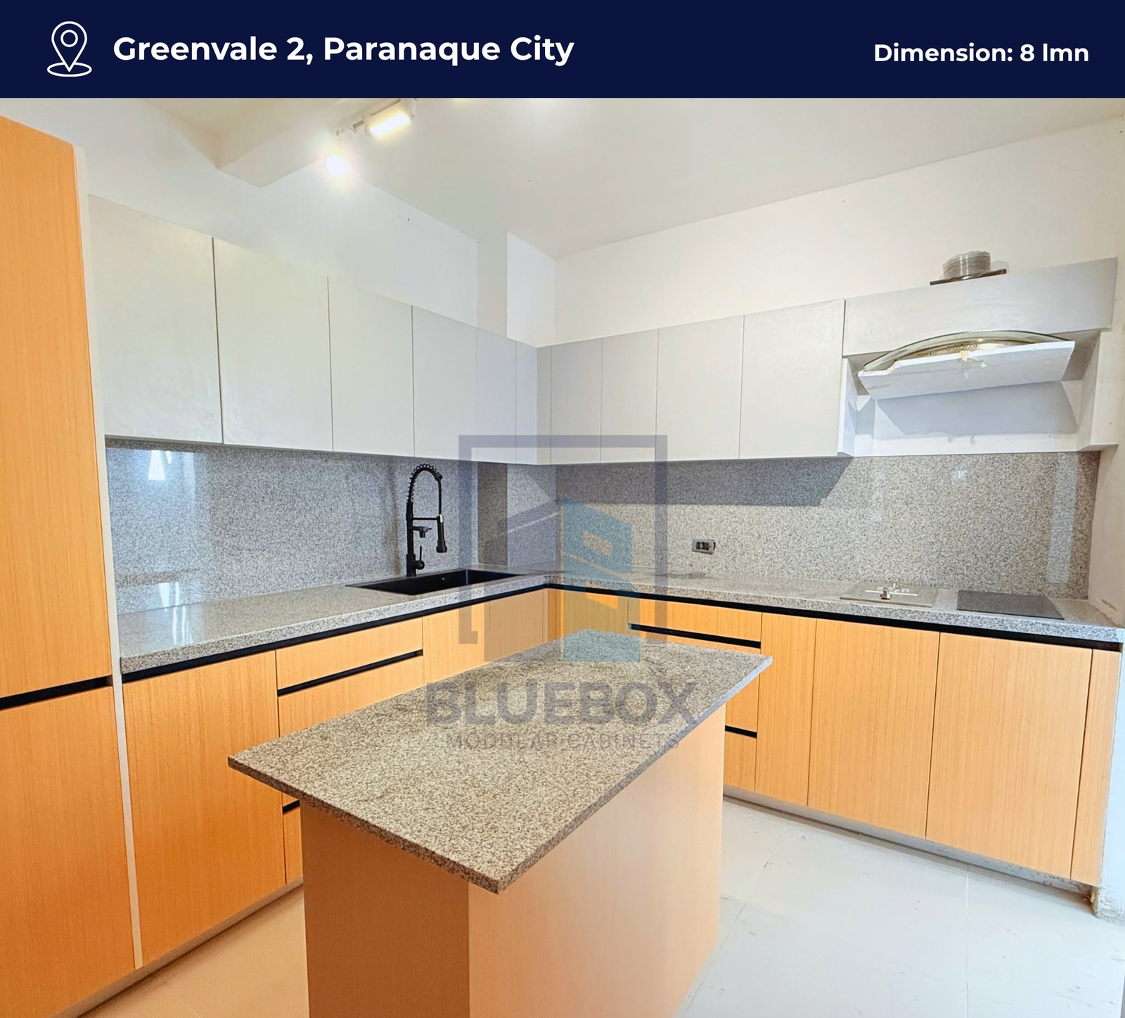 BLUEBOX completed kitchen in Greenvale 2, Parañaque City