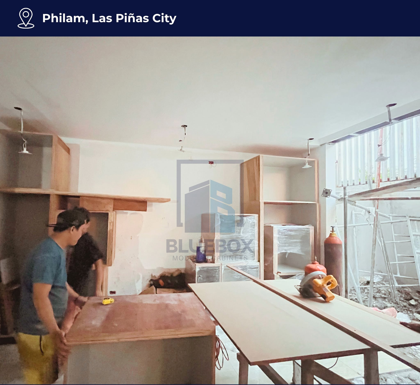 BLUEBOX cabinetry installation in Philam, Las Piñas City